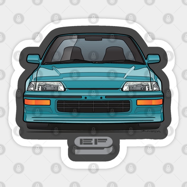 Aqua EF9 Sticker by JRCustoms44